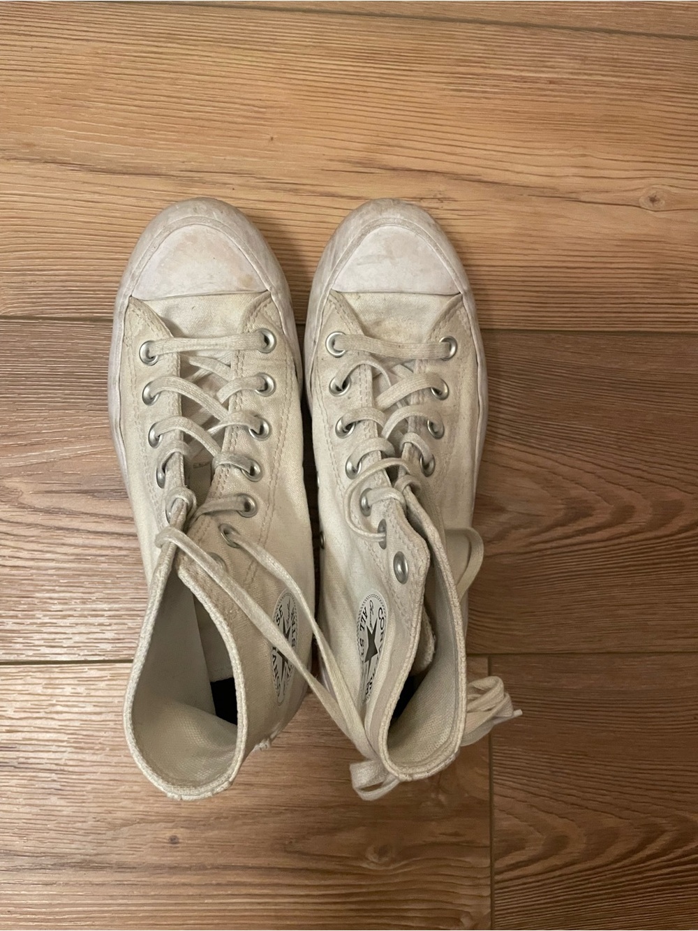 Women’s Converse Platform High-Top Sneakers - White Canvas